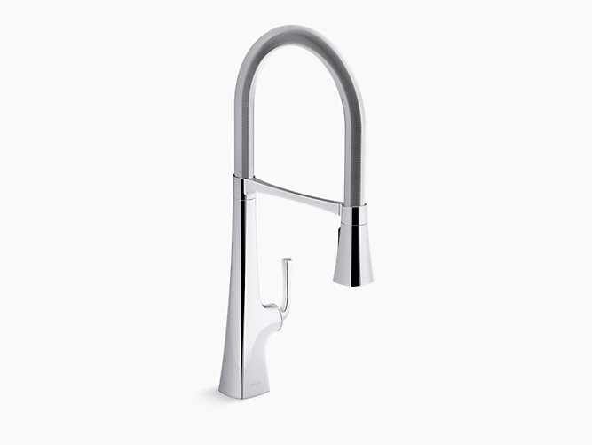K 22060 Graze Semi Professional Kitchen Sink Faucet Kohler - How To Tighten A Kohler Bathroom Faucet Base